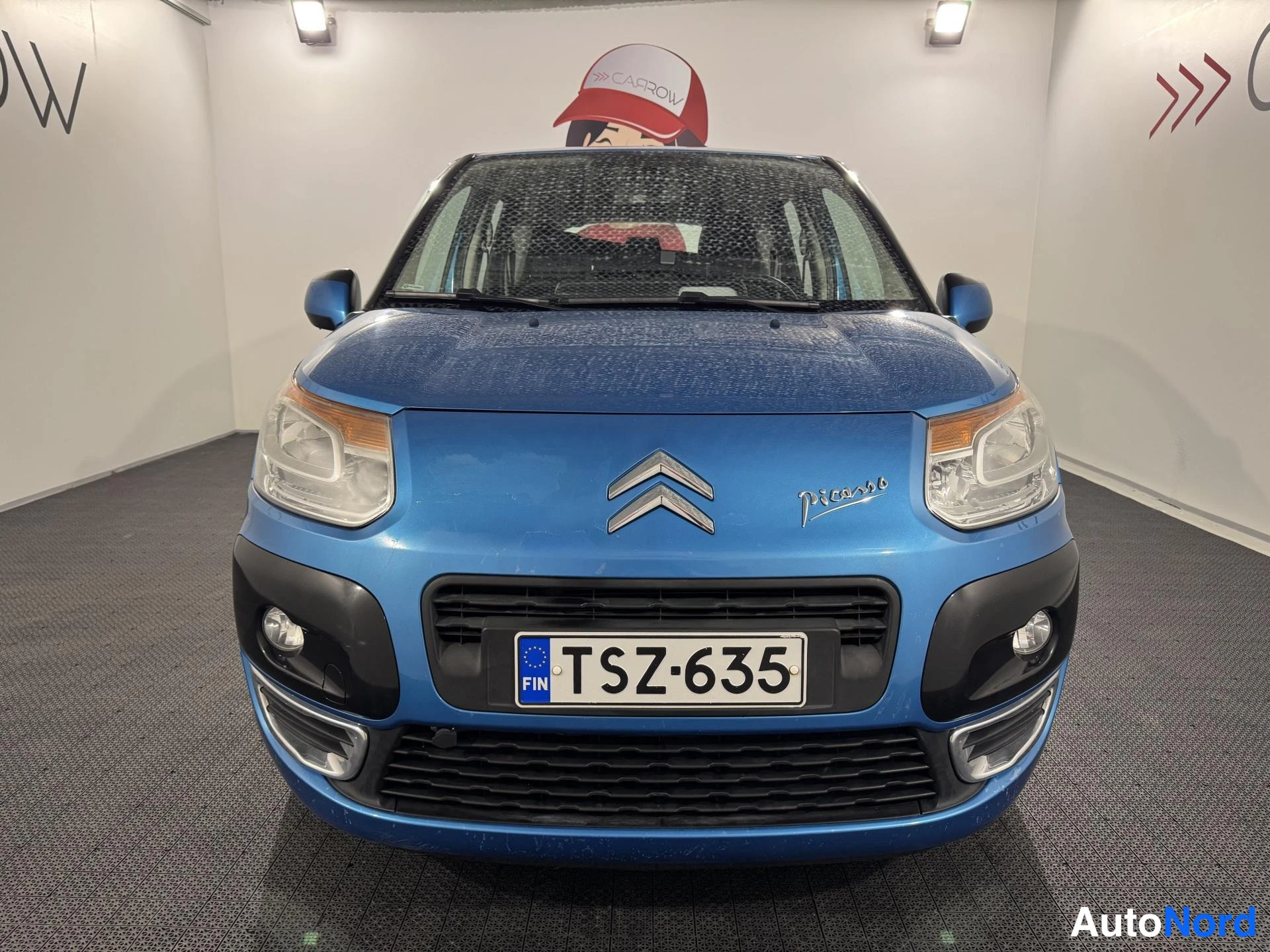Sininen Citroen C3 Picasso 2010, edestä, kuva 4