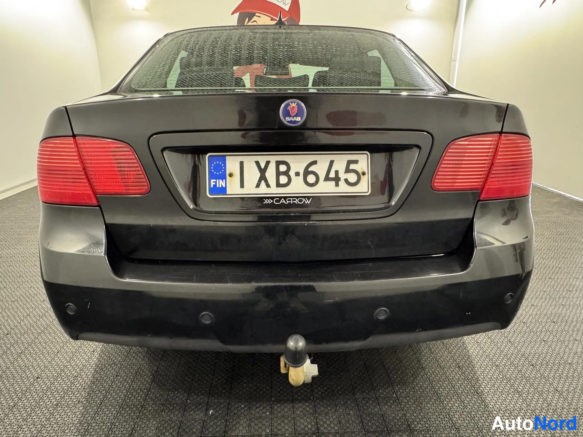 Musta Saab 9-5 2008, takaa, kuva 8
