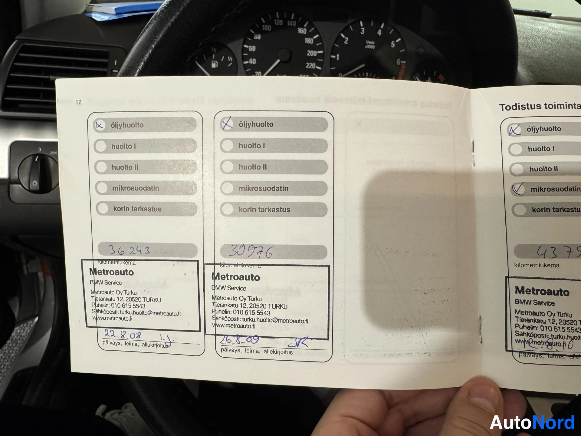 Harmaa BMW 318i 2003, asiakirja, kuva 16