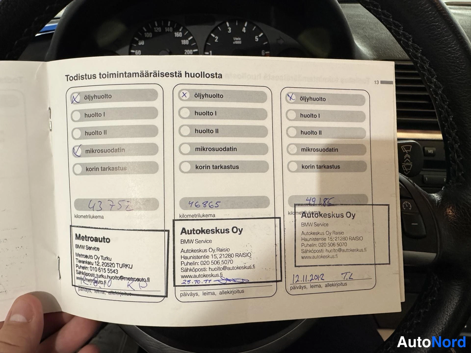 Harmaa BMW 318i 2003, asiakirja, kuva 17