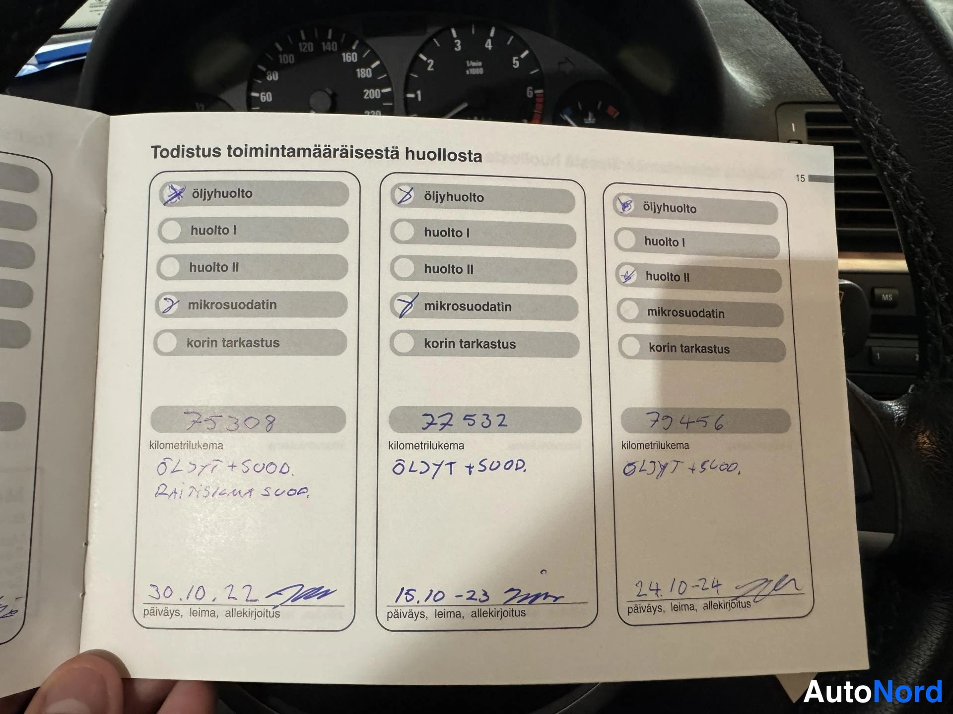 Harmaa BMW 318i 2003, asiakirja, kuva 19