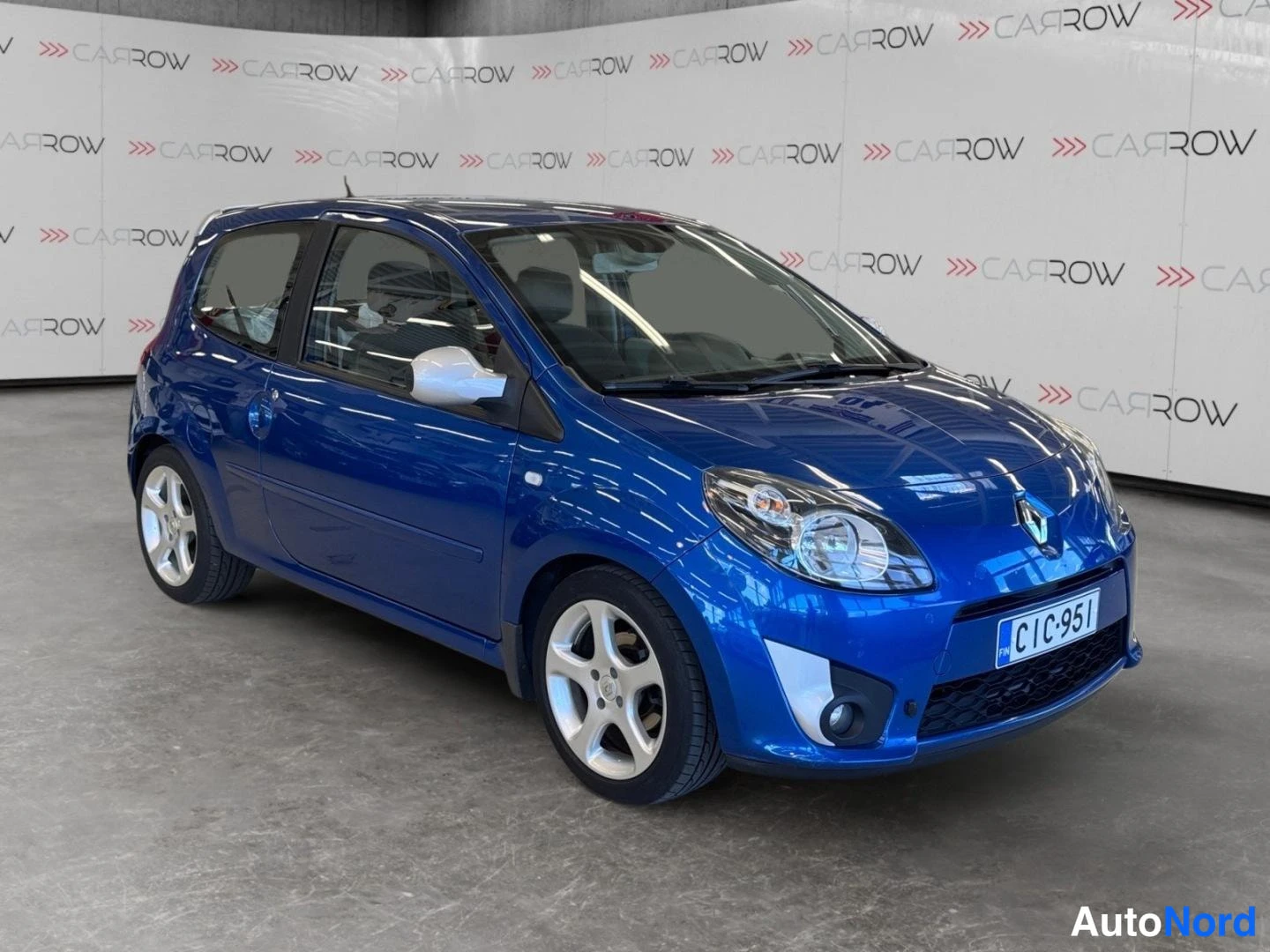 Sininen Renault Twingo 2008, etuviisto, keula oikealle, kuva 2