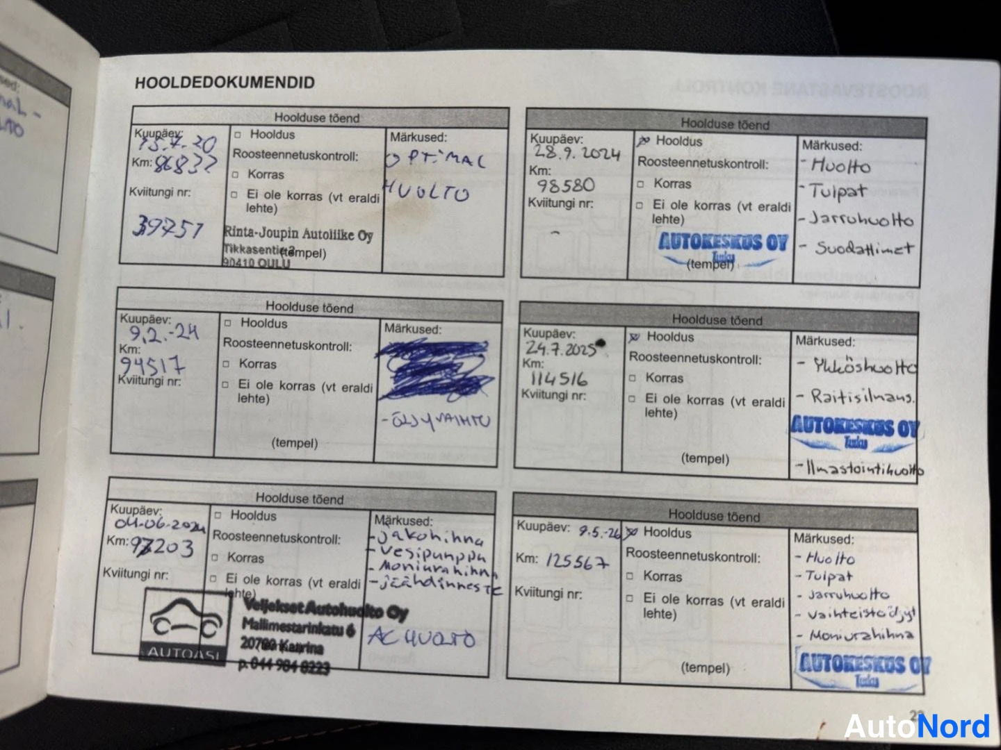 Sininen Renault Twingo 2008, asiakirja, kuva 20