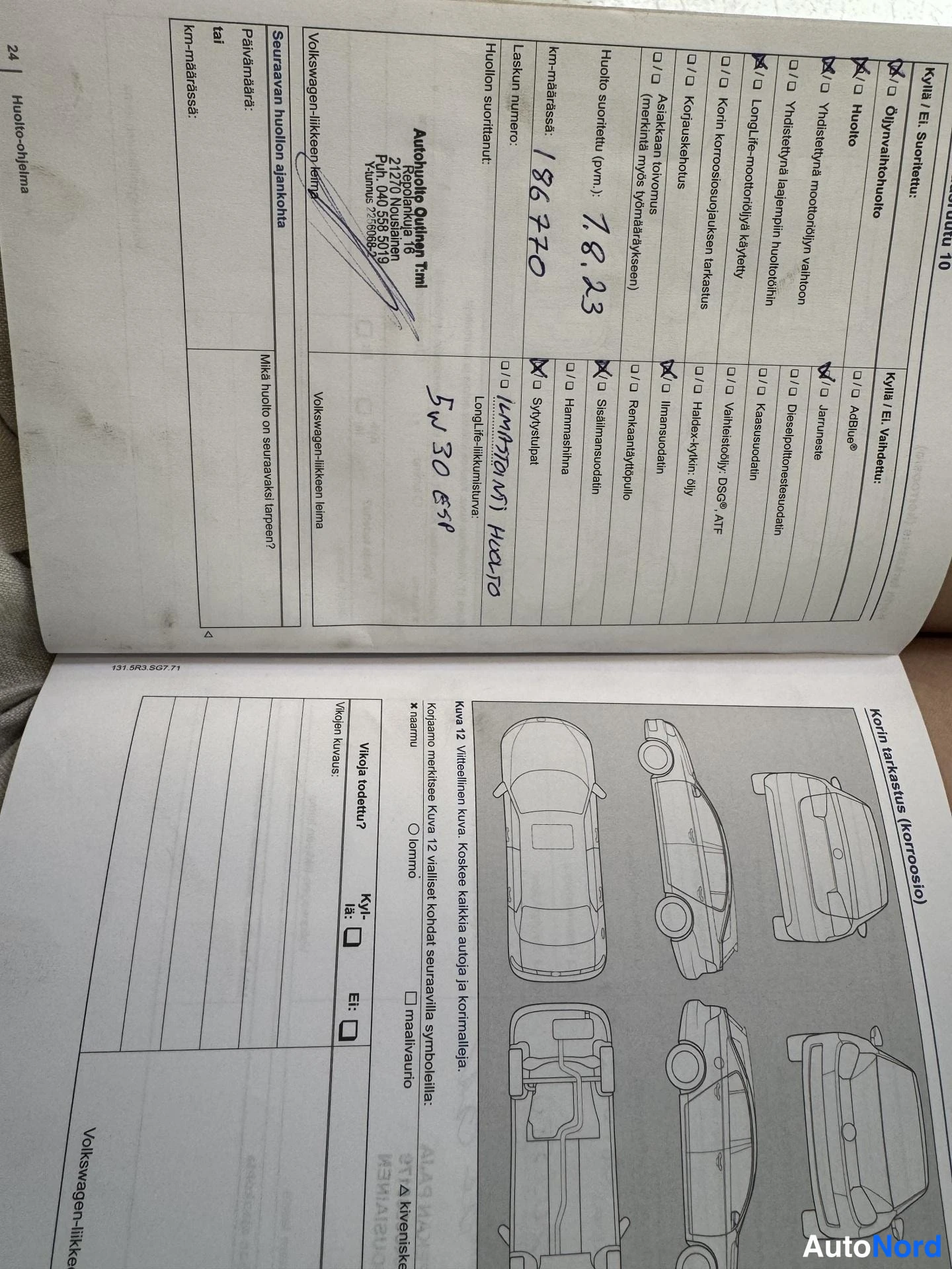 Harmaa Volkswagen Golf 2013, asiakirja, kuva 22