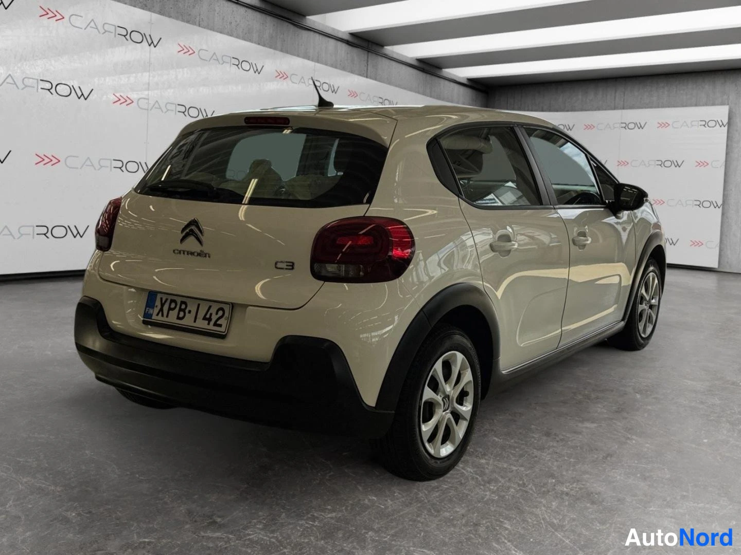 Valkoinen Citroen C3 2020, takaviisto, kuva 6