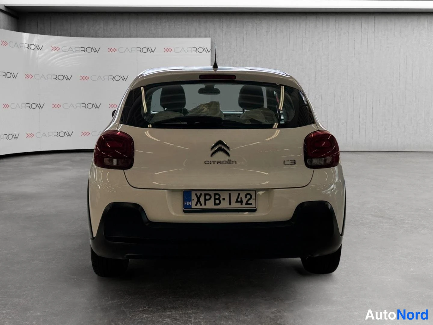 Valkoinen Citroen C3 2020, takaa, kuva 8