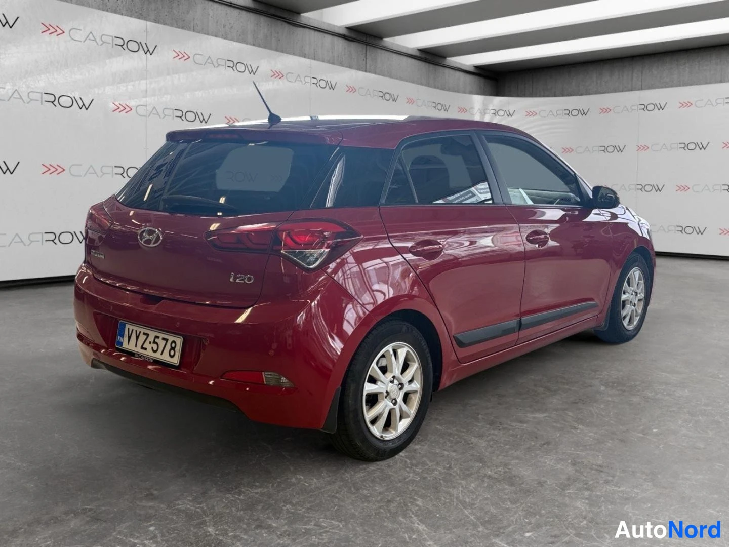 Punainen Hyundai i20 2016, takaviisto, kuva 6