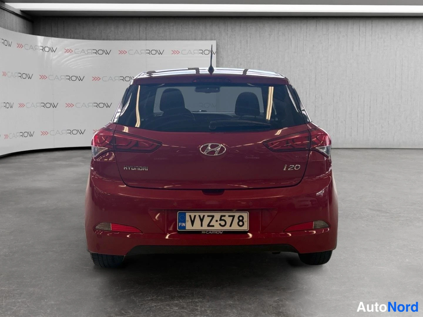 Punainen Hyundai i20 2016, takaa, kuva 8