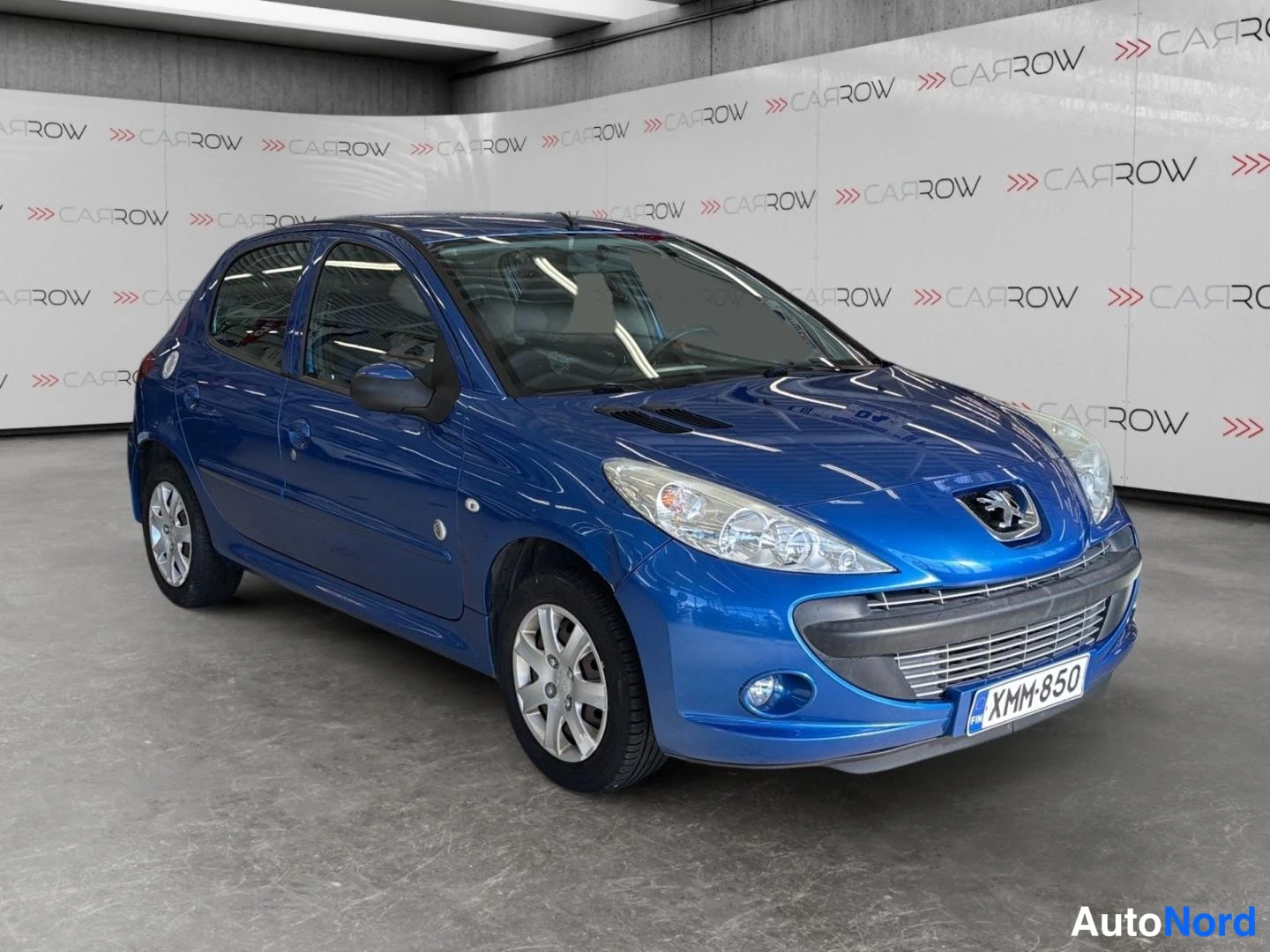 Sininen Peugeot 206+ 2012, etuviisto, keula oikealle, kuva 2