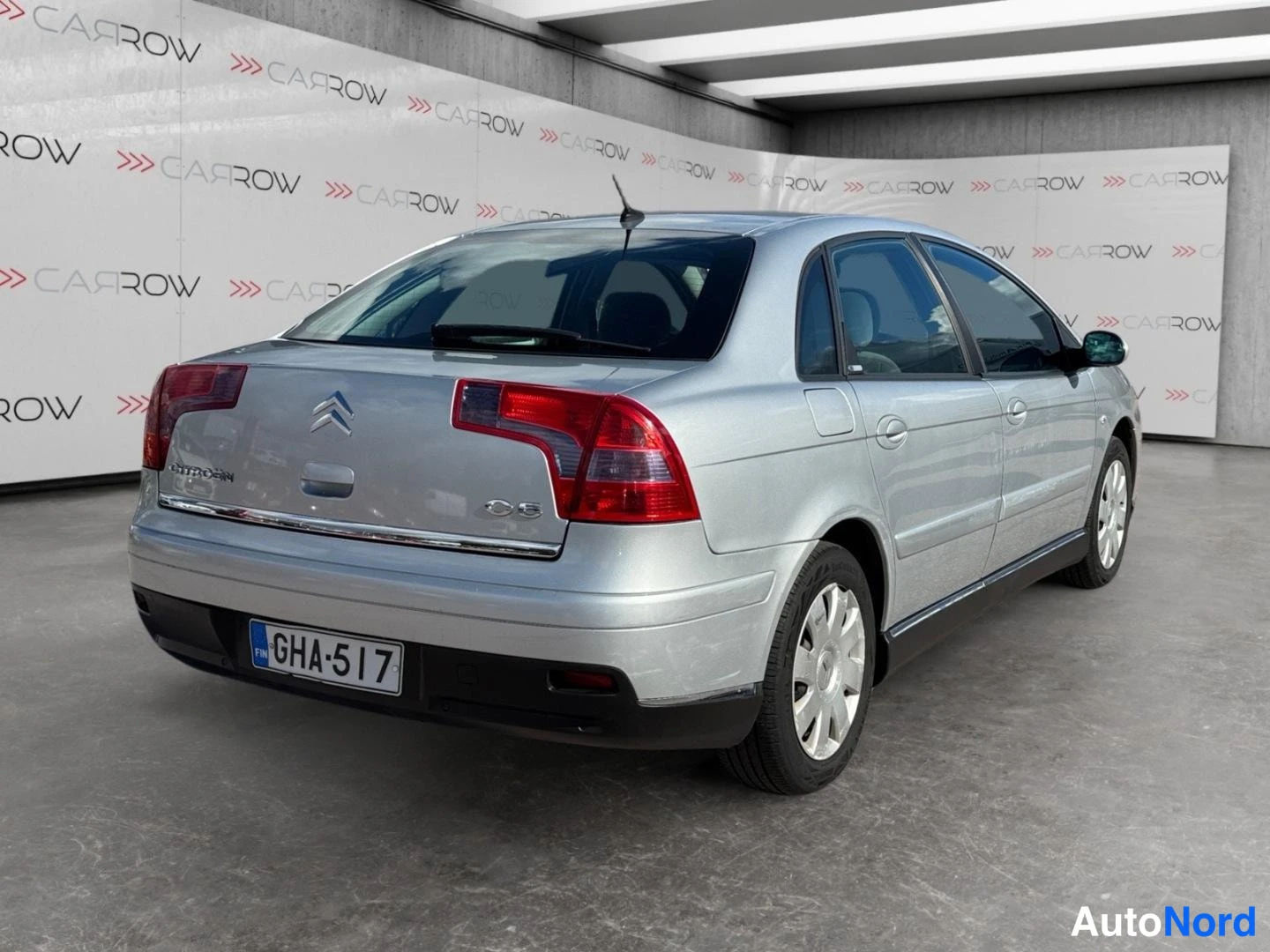 Harmaa Citroen C5 2006, takaviisto, kuva 6
