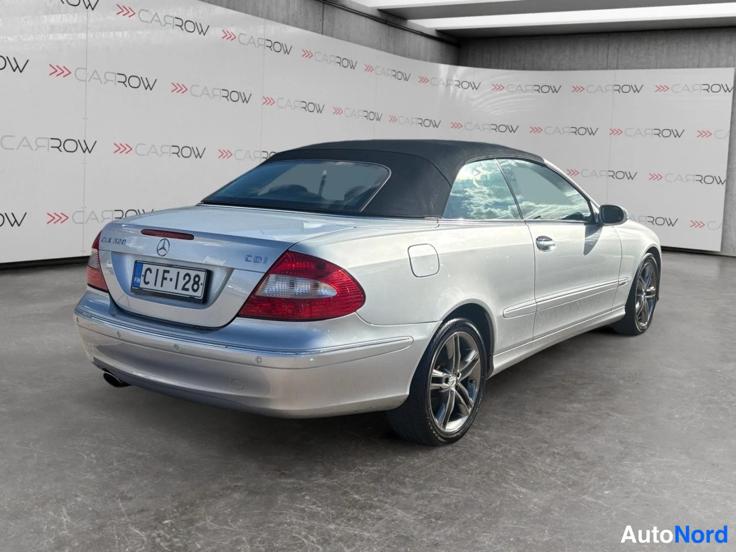 Silver Mercedes-Benz CLK 320 CDI 2006, rear three-quarter, photo 8