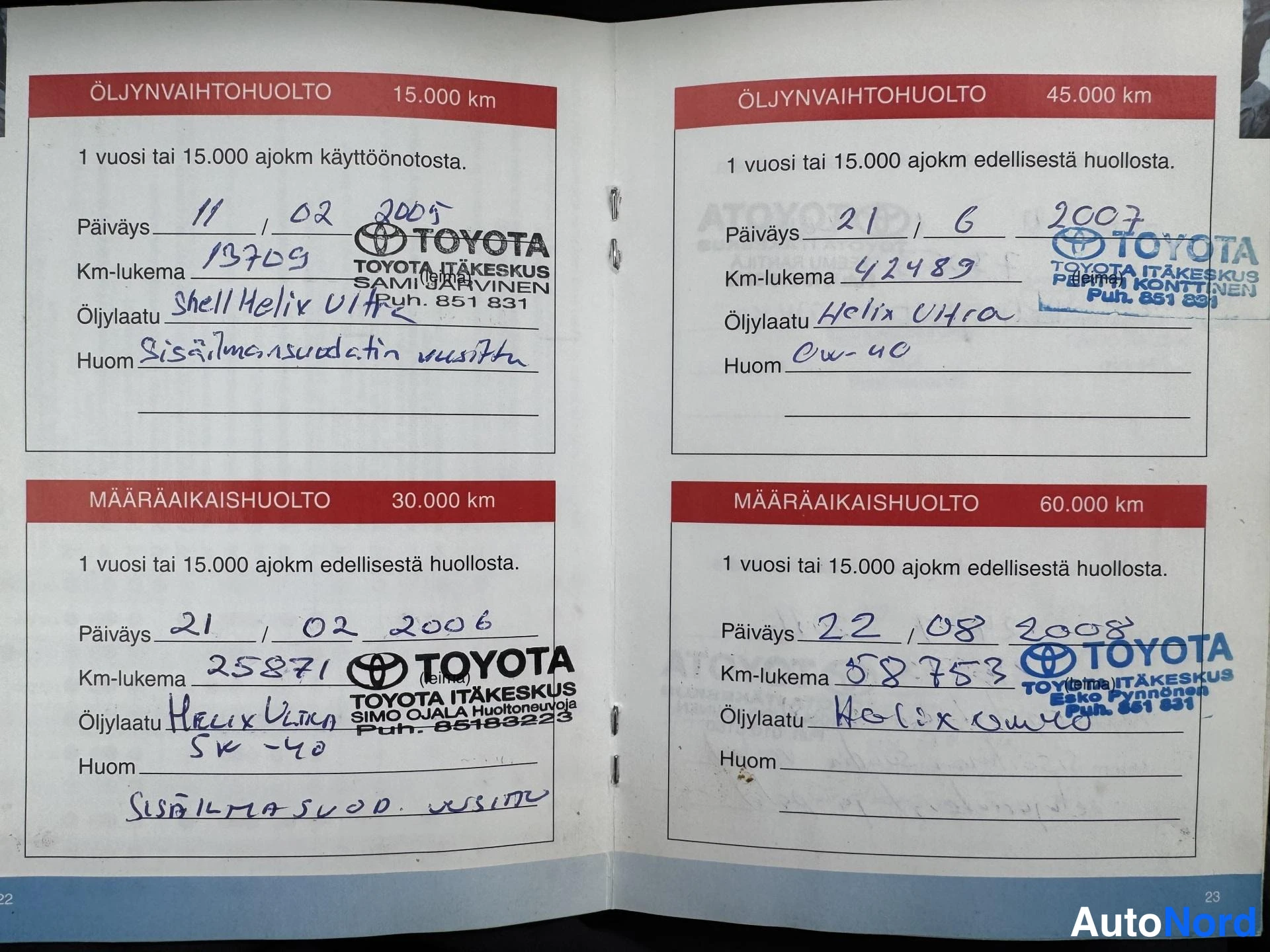 Vihreä Toyota Avensis 2004, asiakirja, kuva 16