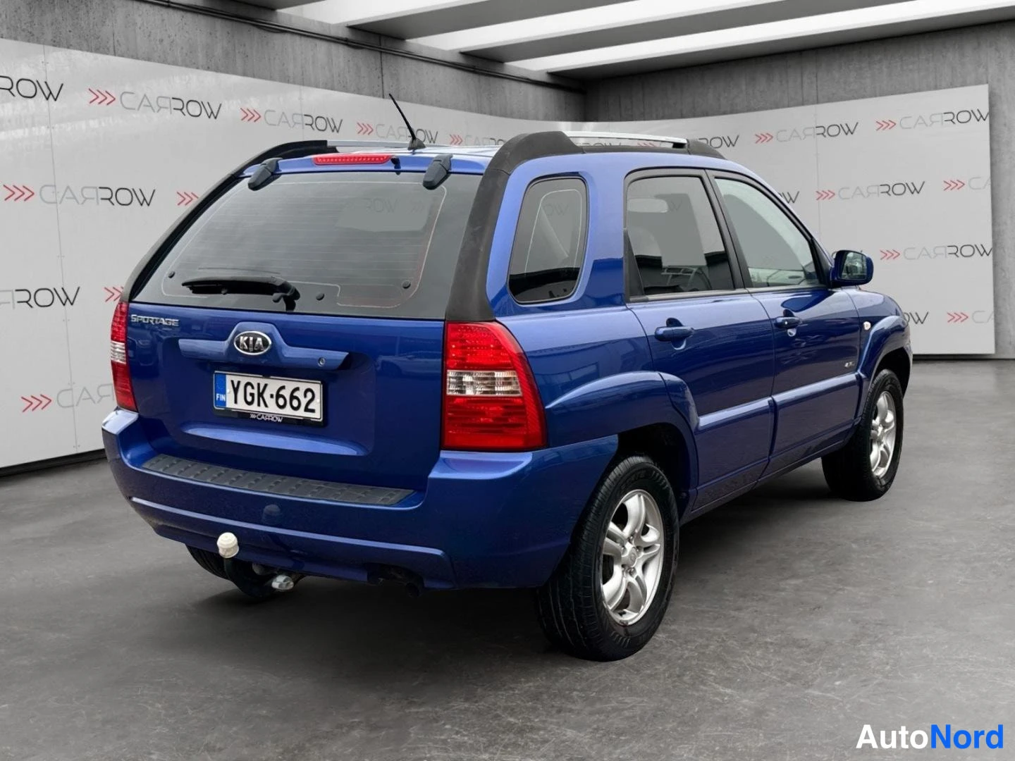 Sininen Kia Sportage 2006, takaviisto, kuva 7