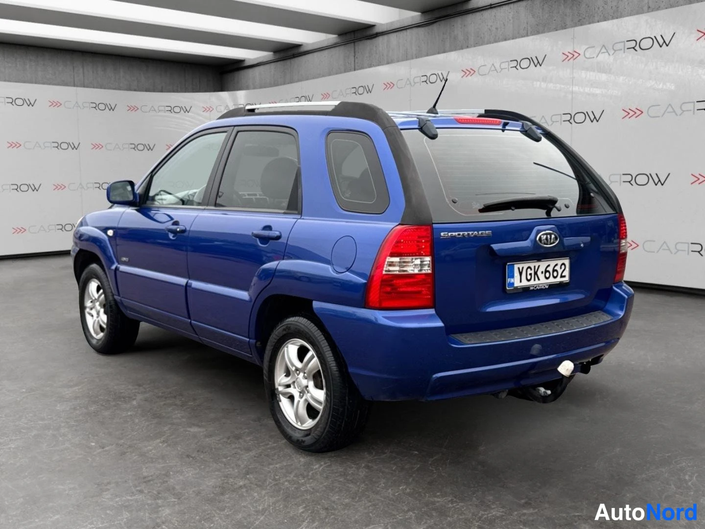Sininen Kia Sportage 2006, takaviisto, kuva 6