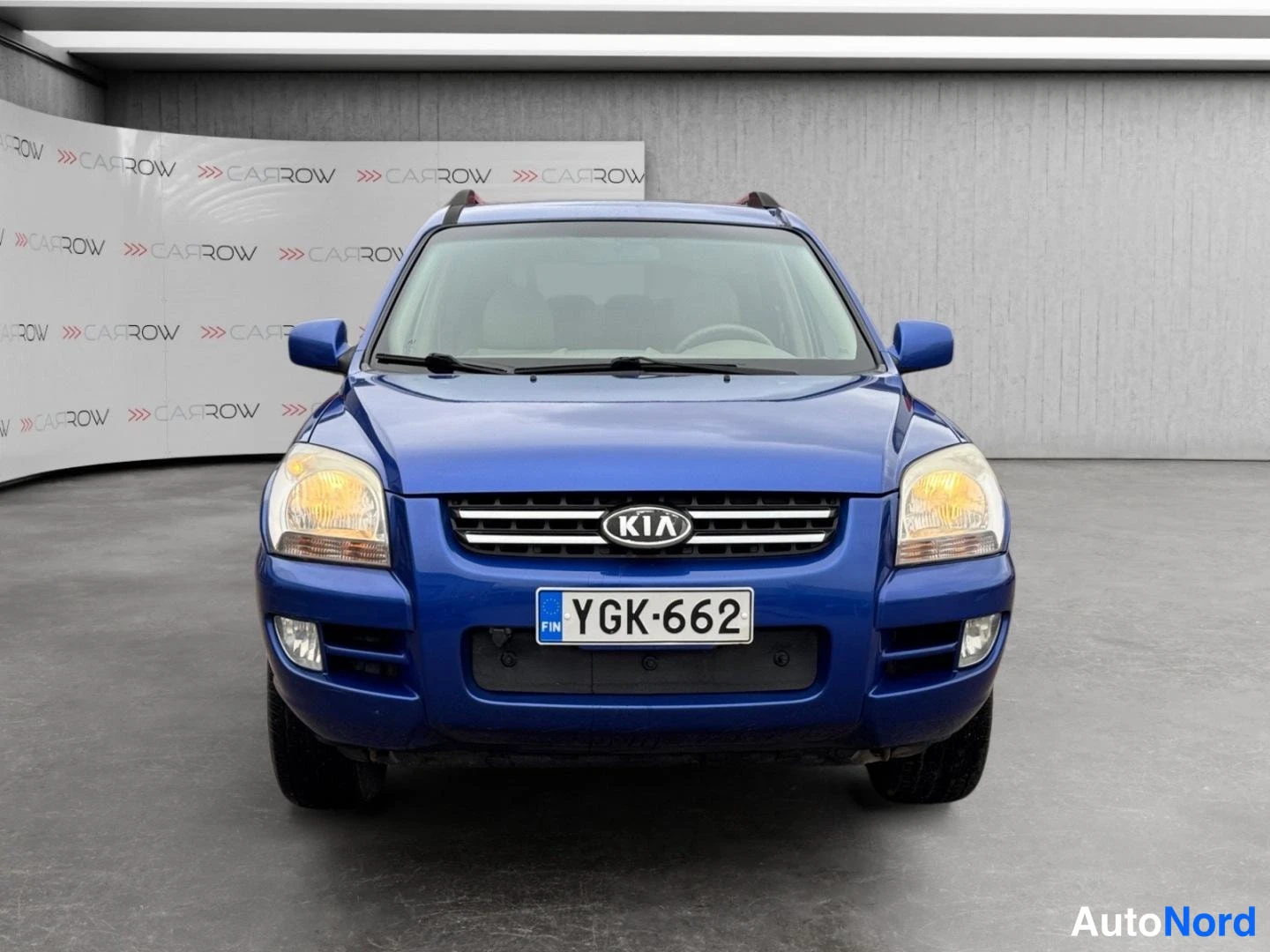 Sininen Kia Sportage 2006, edestä, kuva 3