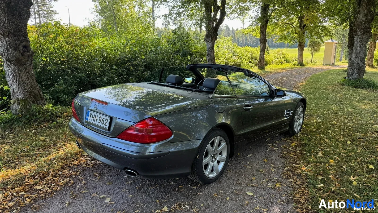 Harmaa Mercedes-Benz SL 500 2004, takaviisto, kuva 11
