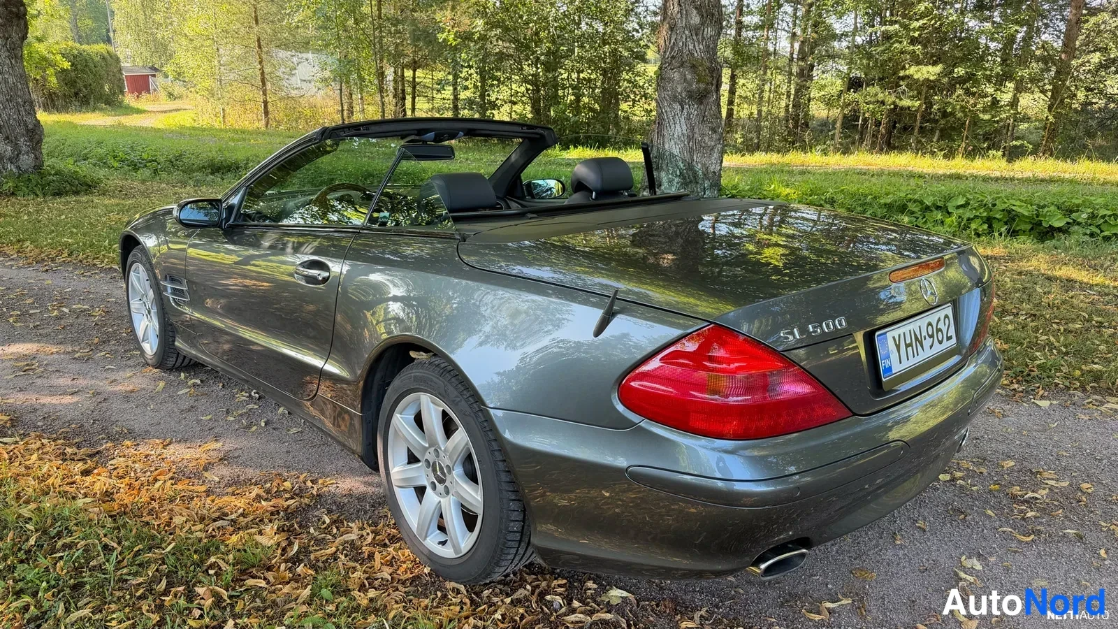 Harmaa Mercedes-Benz SL 500 2004, takaviisto, kuva 12