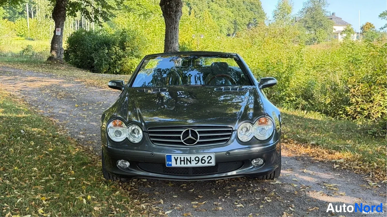 Harmaa Mercedes-Benz SL 500 2004, edestä, kuva 5