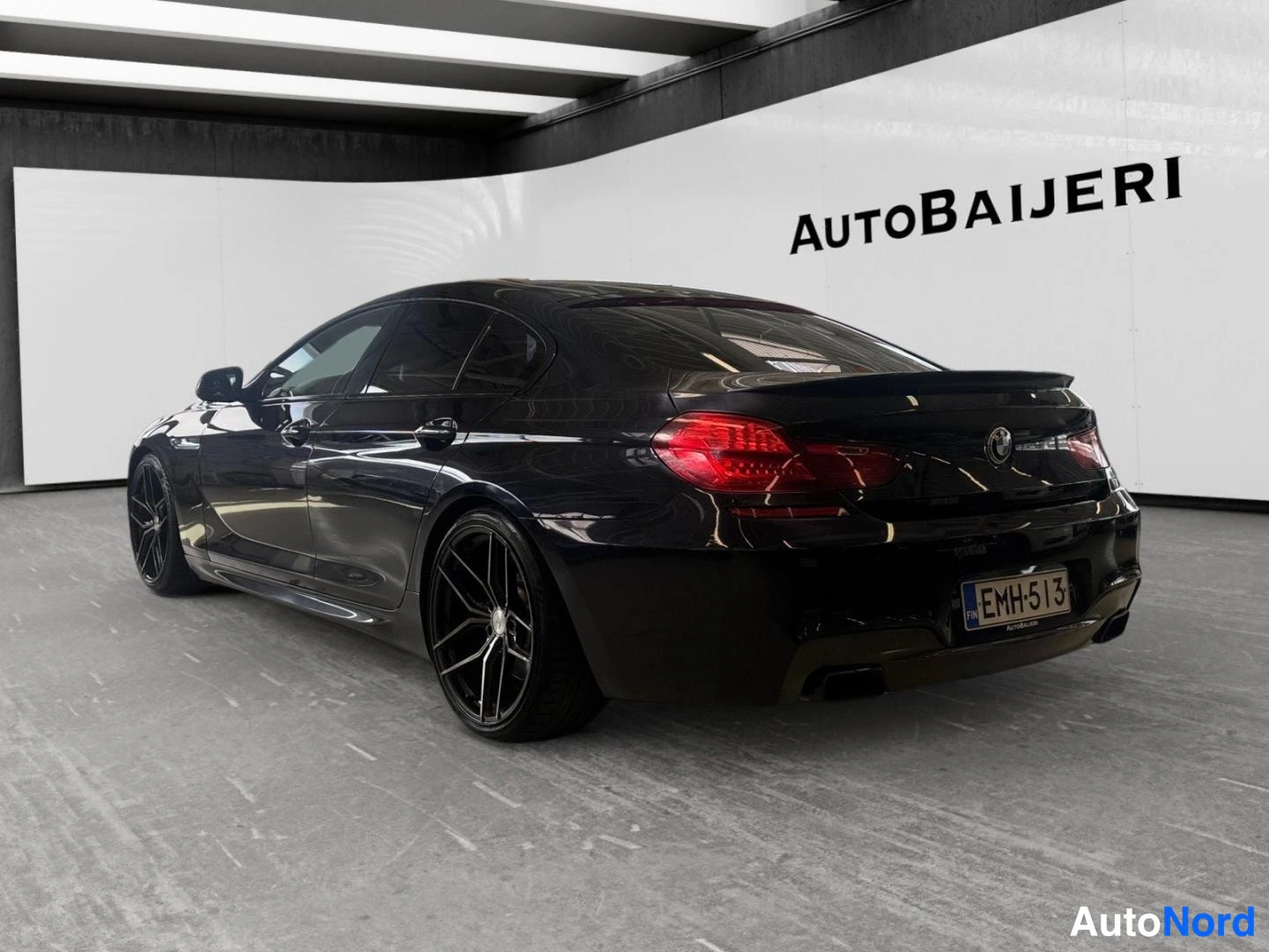 Musta BMW 640d xDrive 2013, takaviisto, kuva 7