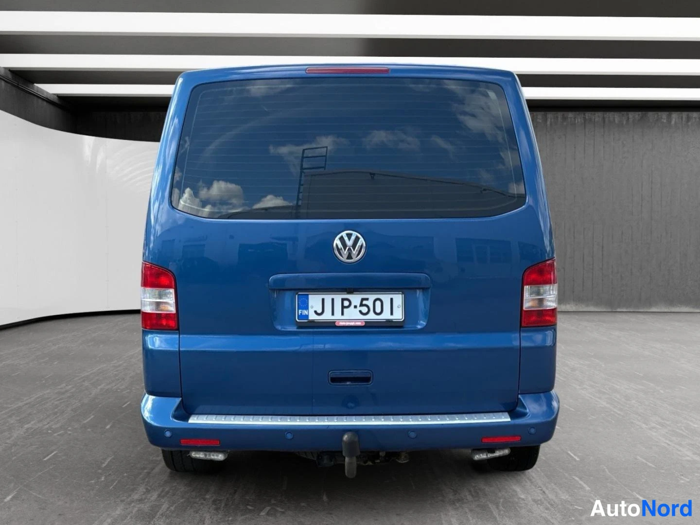 Sininen Volkswagen Transporter 2011, takaa, kuva 8