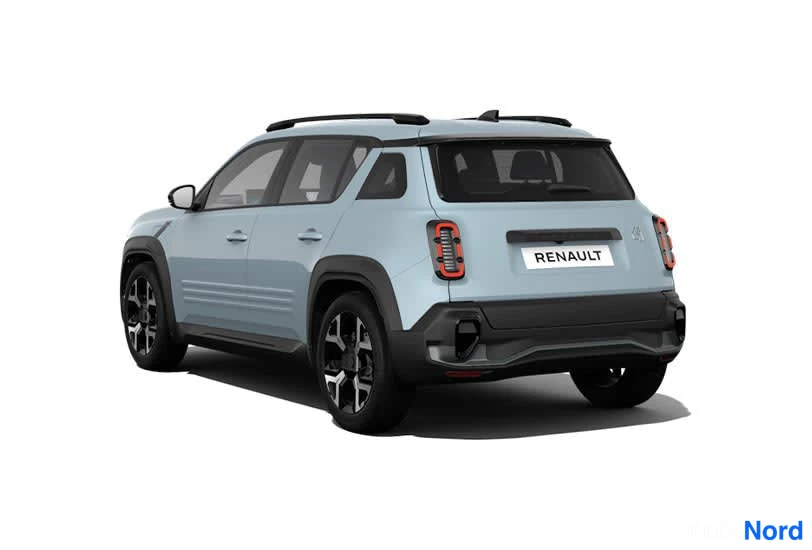 Renault 4 E-Tech electric 2026, snett bakifrån, bild 5