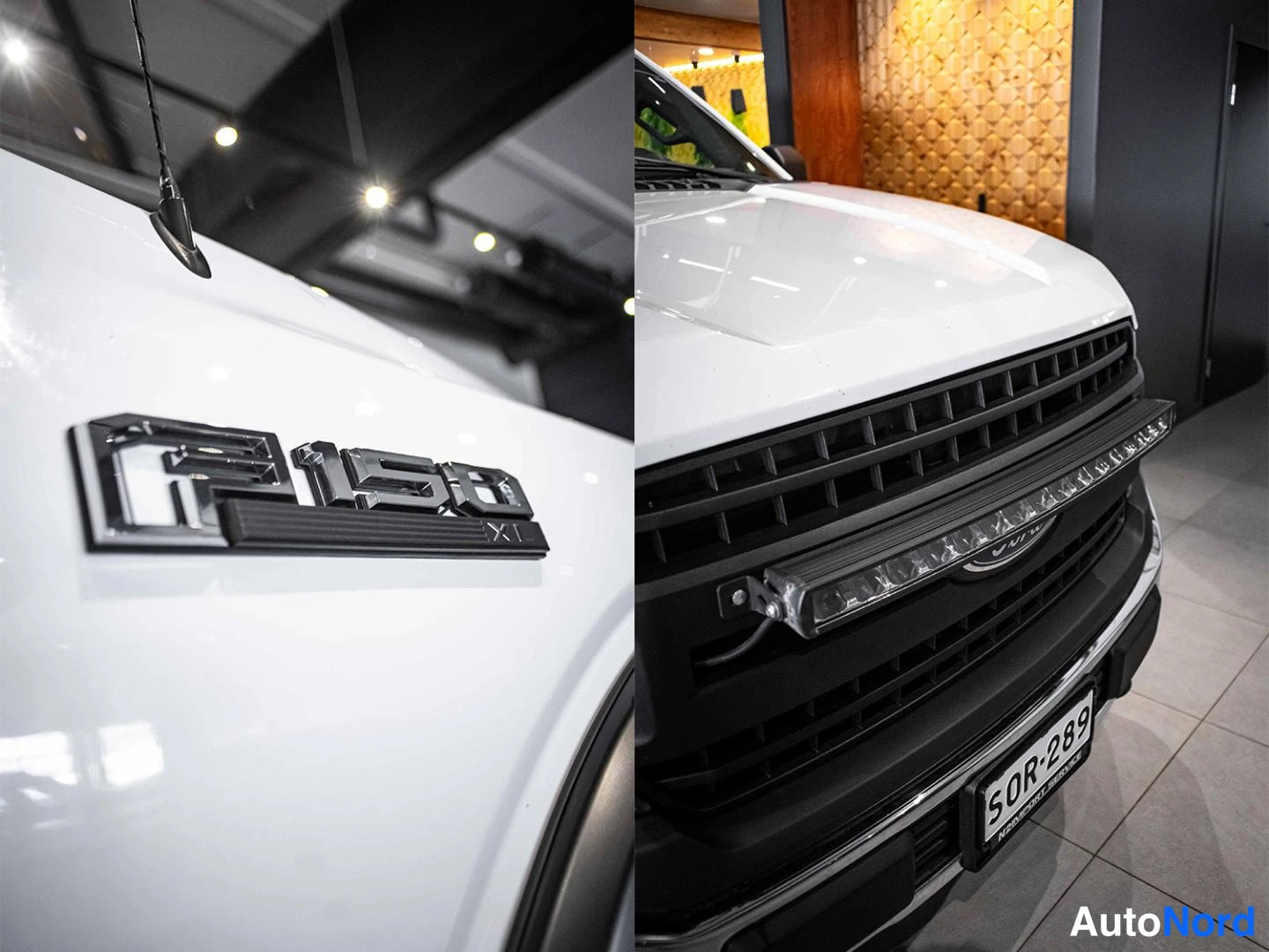 Valkoinen Ford F-150 2019, yksityiskohta, kuva 18