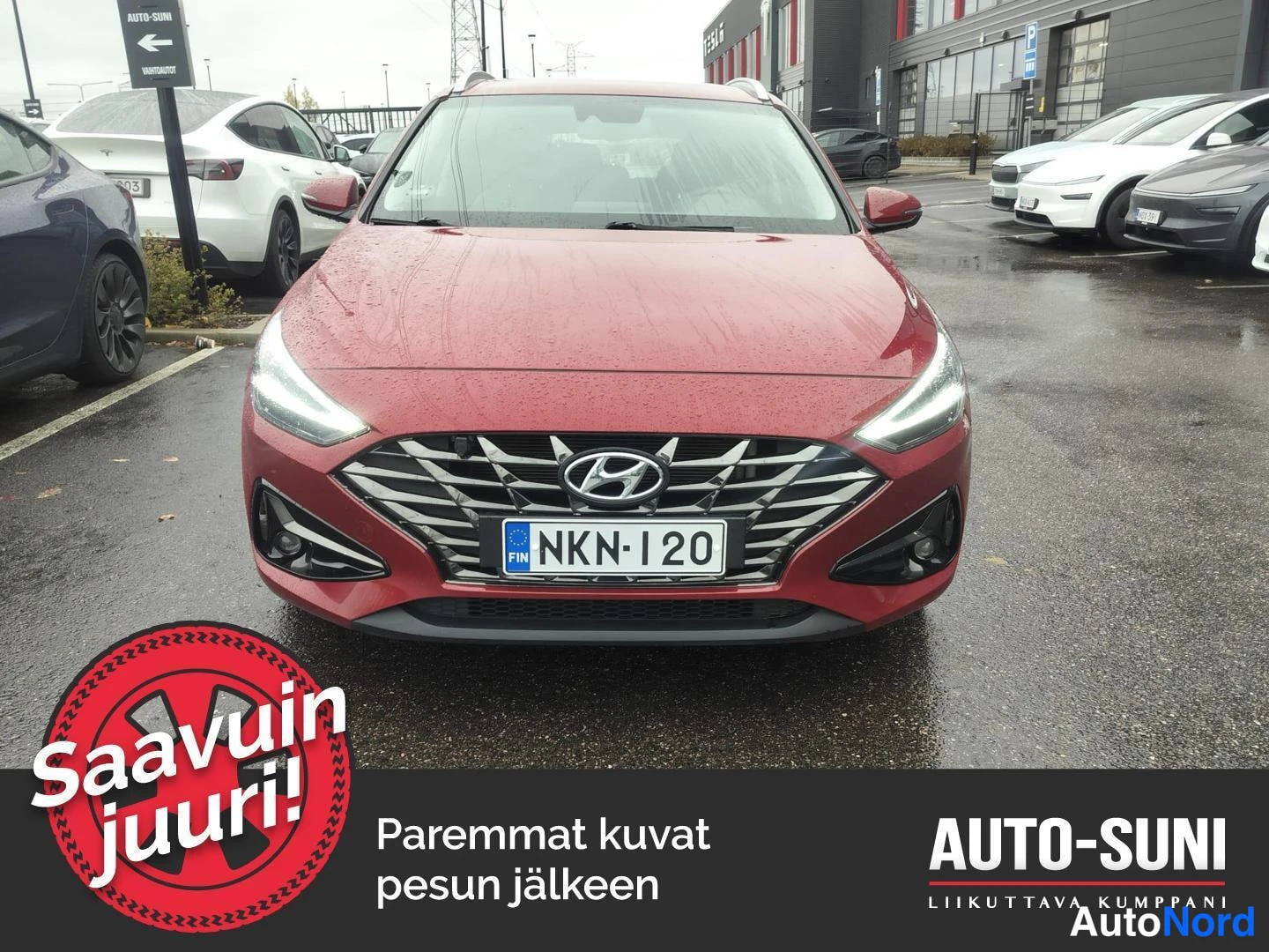 Punainen Hyundai i30 2021, edestä, kuva 3