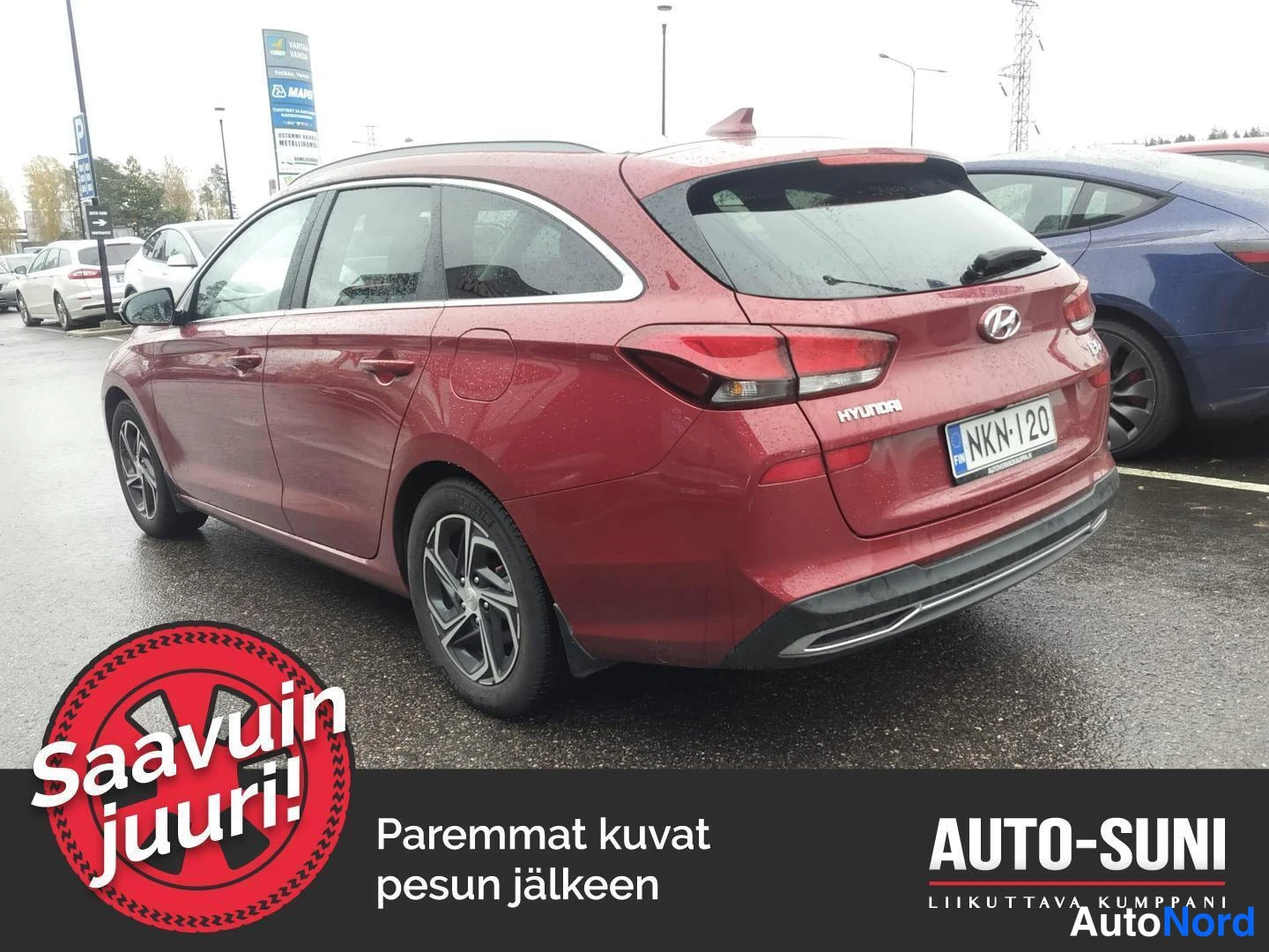 Punainen Hyundai i30 2021, takaviisto, kuva 4