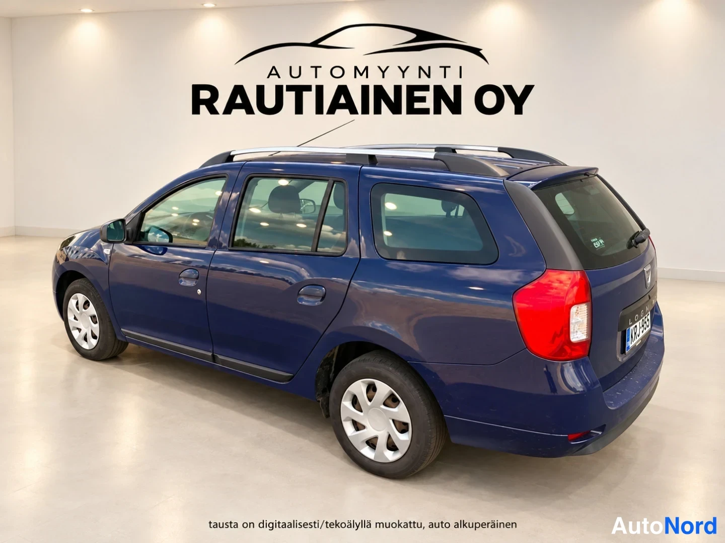 Sininen Dacia Logan MCV 2014, takaviisto, kuva 4
