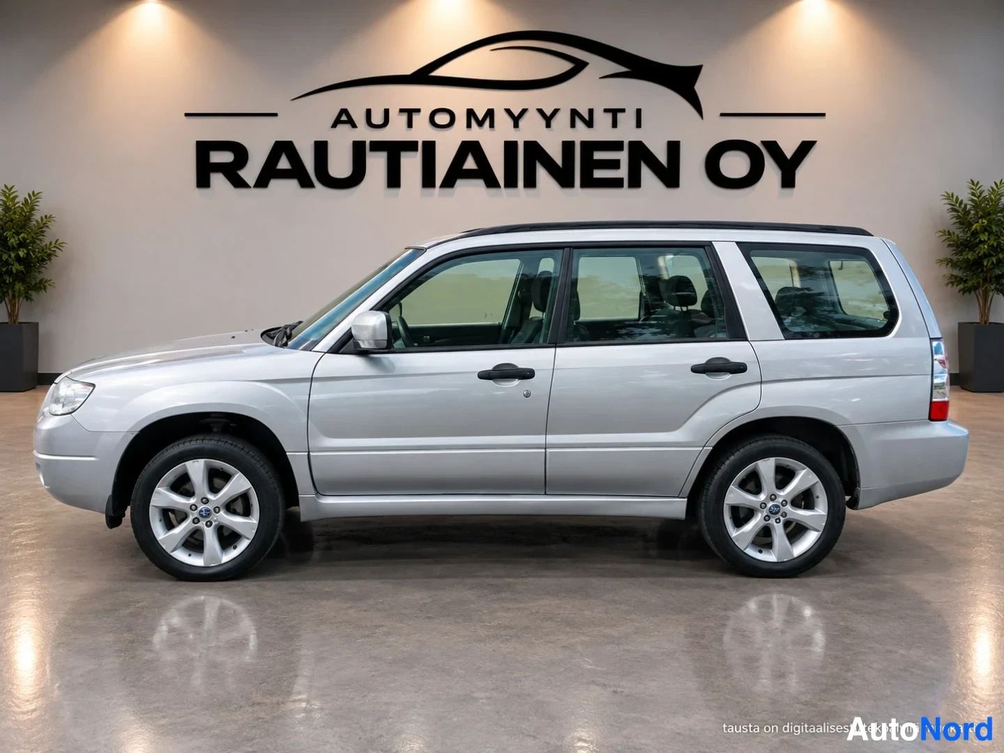 Silver Subaru Forester 2007, snett framifrån, fronten åt vänster, bild 2