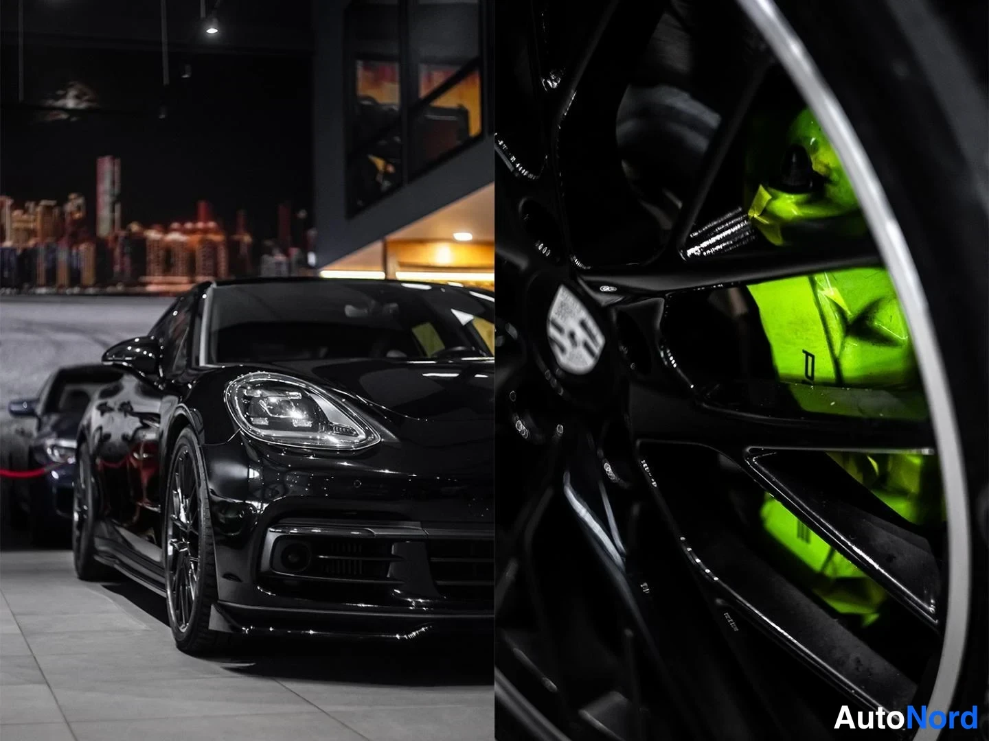 Musta Porsche Panamera 4 E-Hybrid 2018, etuviisto, kuva 5