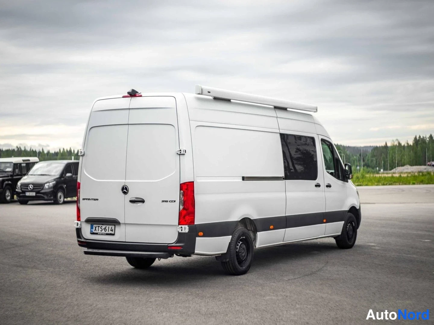 Valkoinen Mercedes-Benz Sprinter 316 CDI 2019, takaviisto, kuva 7