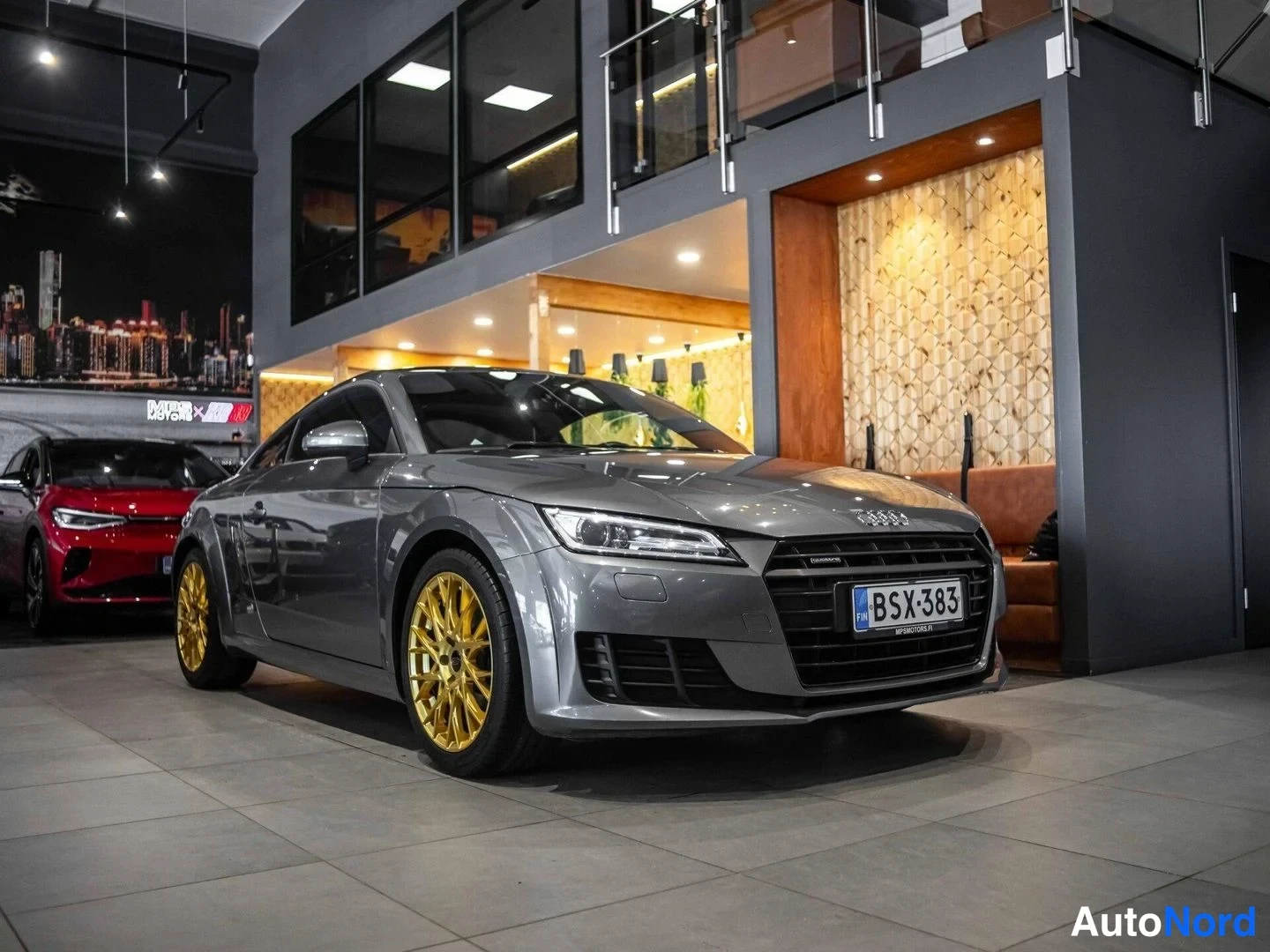 Harmaa Audi TT COUPE 2015, etuviisto, keula oikealle, kuva 2