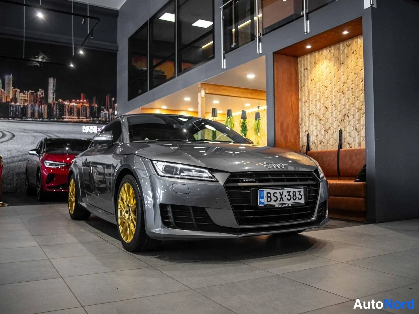 Harmaa Audi TT COUPE 2015, etuviisto, keula oikealle, kuva 3
