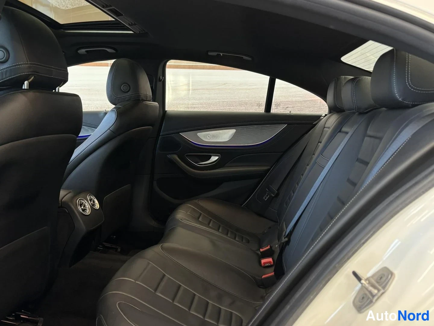 Valkoinen Mercedes-Benz CLS 450 4MATIC 2019, takaistuimet, kuva 16