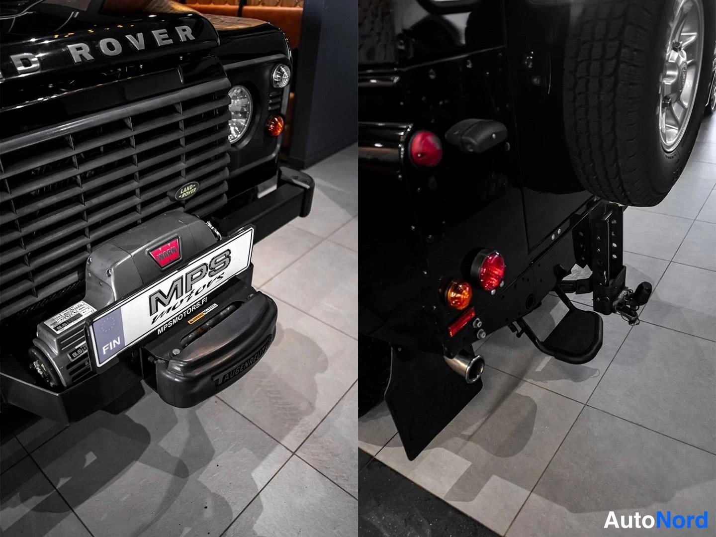 Musta Land Rover Defender 110 2009, yksityiskohta, kuva 21