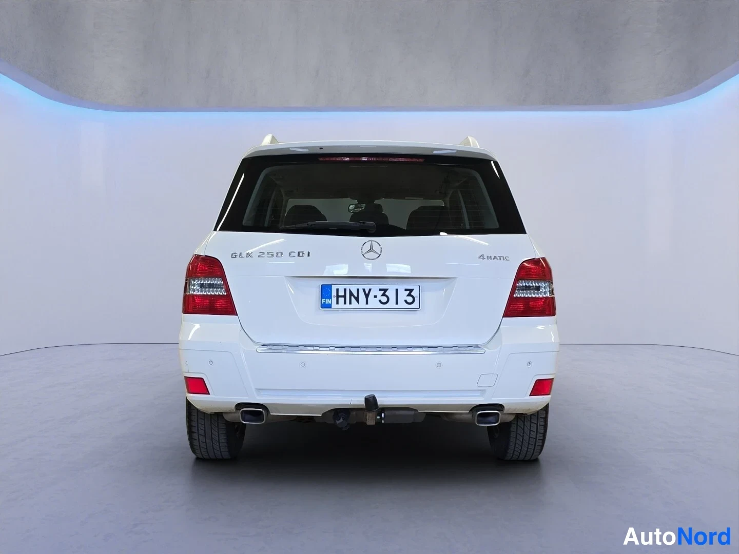 Valkoinen Mercedes-Benz GLK 2010, takaa, kuva 8