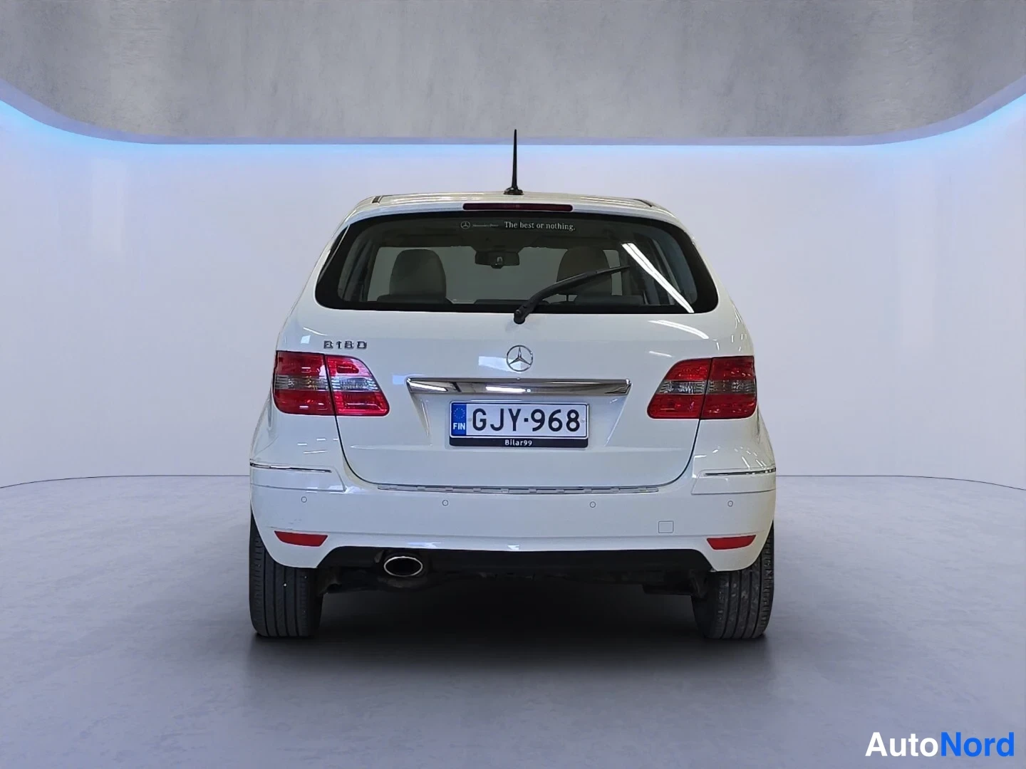 Valkoinen Mercedes-Benz B 2011, takaa, kuva 8