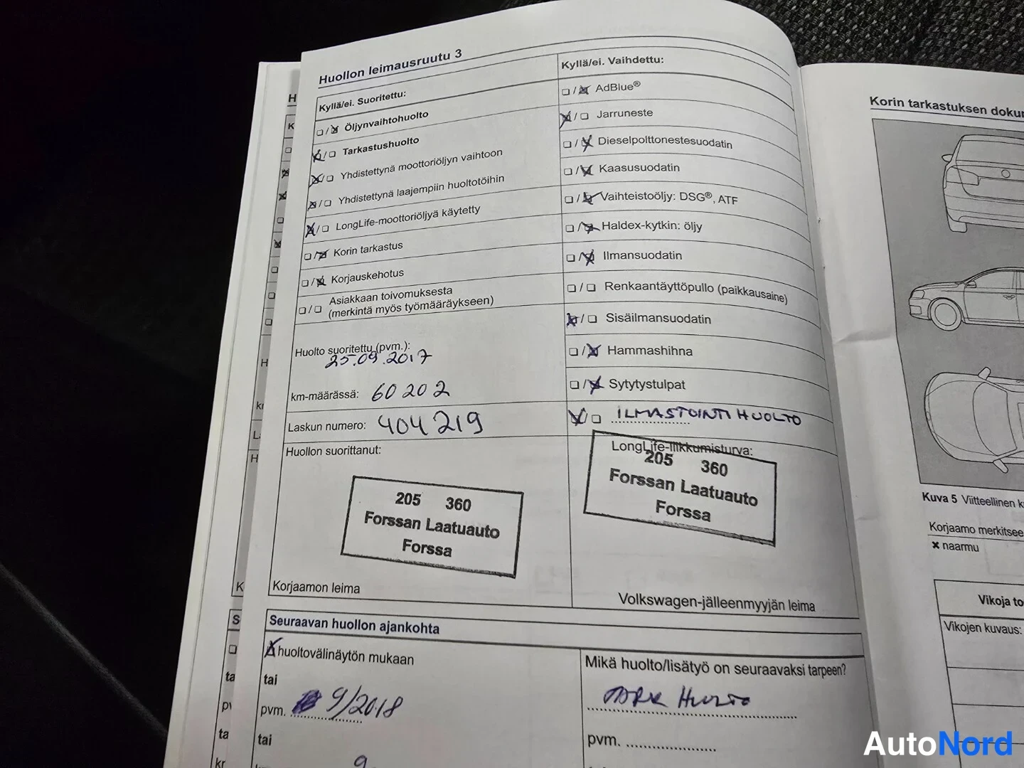 Musta Volkswagen Passat 2014, asiakirja, kuva 22