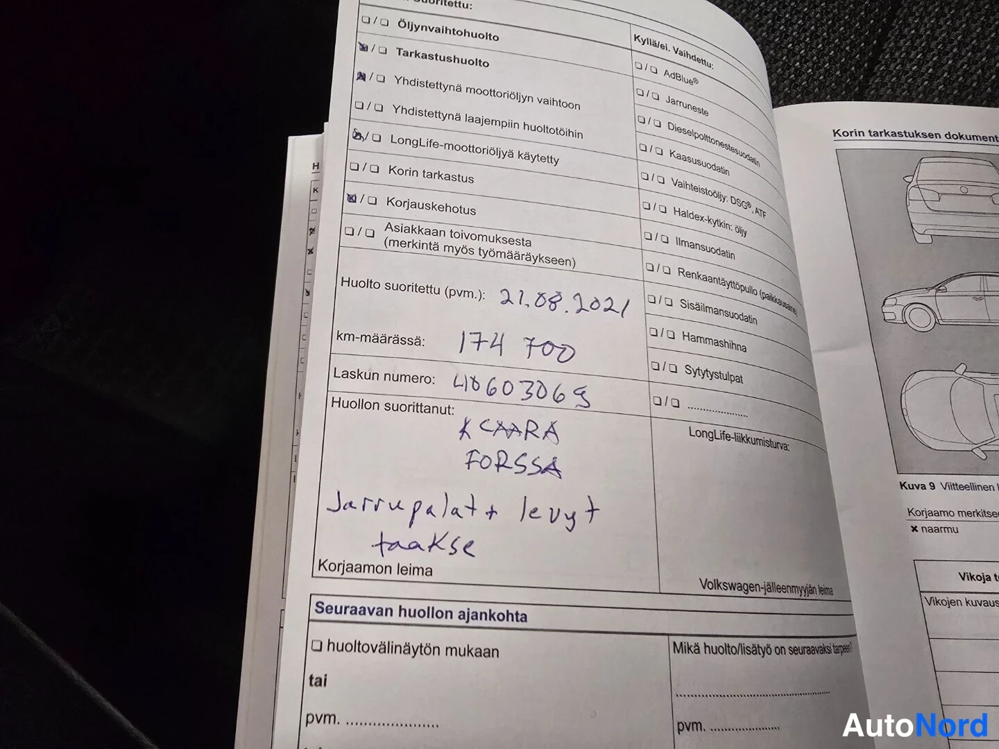 Musta Volkswagen Passat 2014, asiakirja, kuva 26