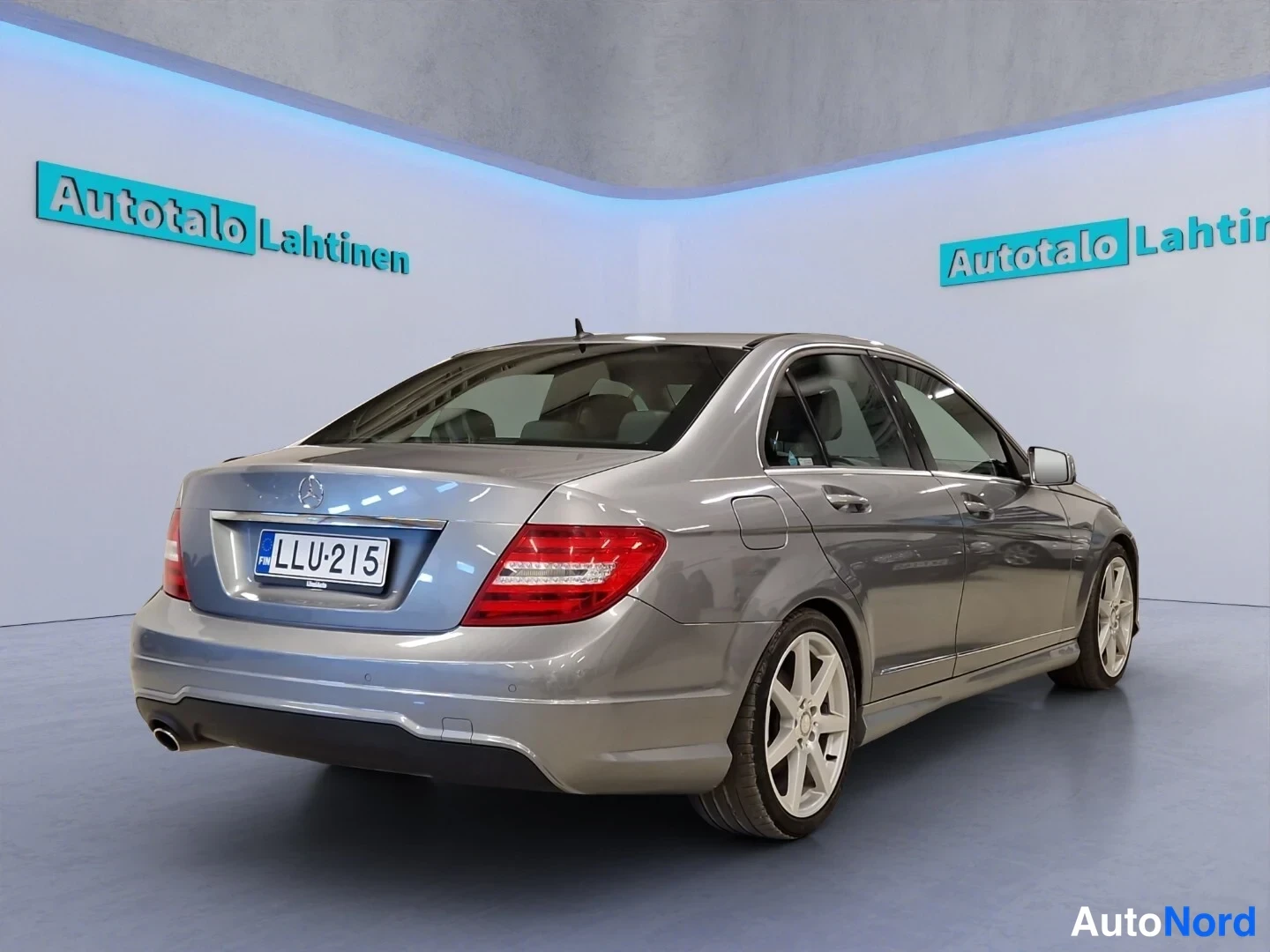 Harmaa Mercedes-Benz C 2012, takaviisto, kuva 7