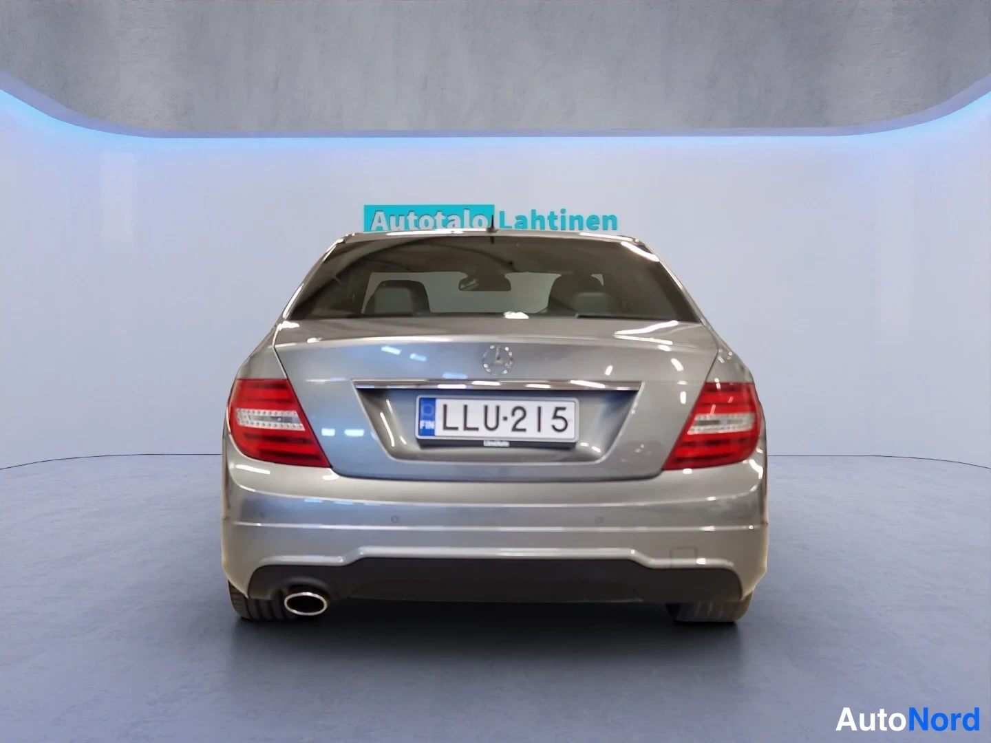 Harmaa Mercedes-Benz C 2012, takaa, kuva 8