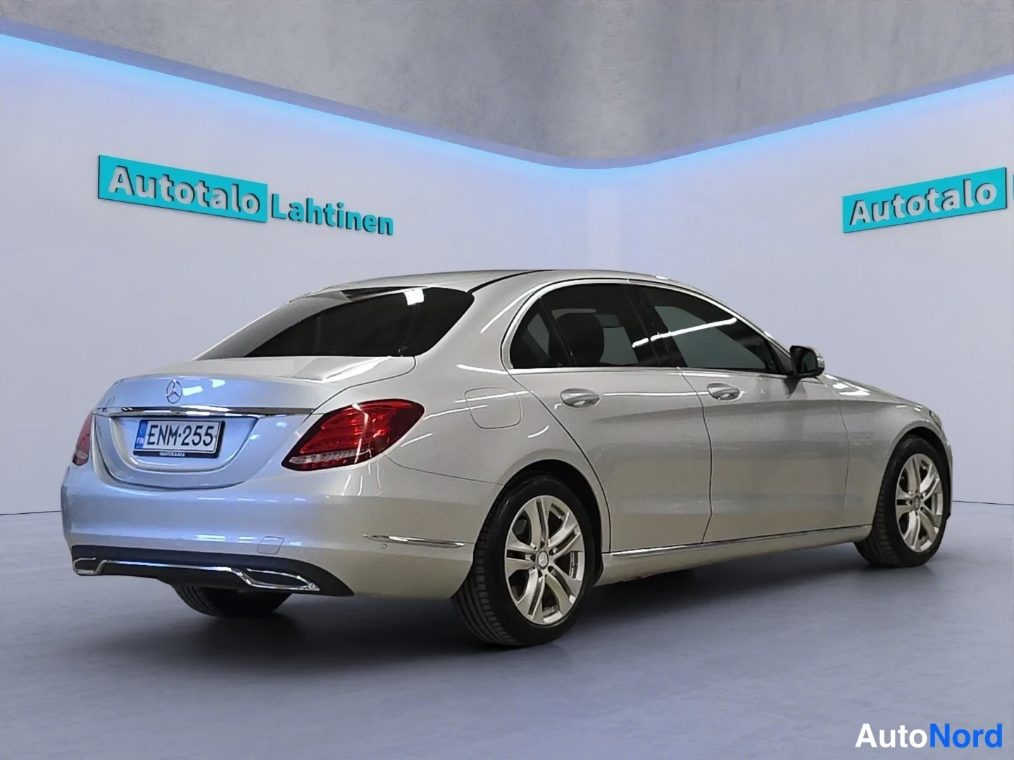 Grey Mercedes-Benz C 2015, rear three-quarter, photo 7