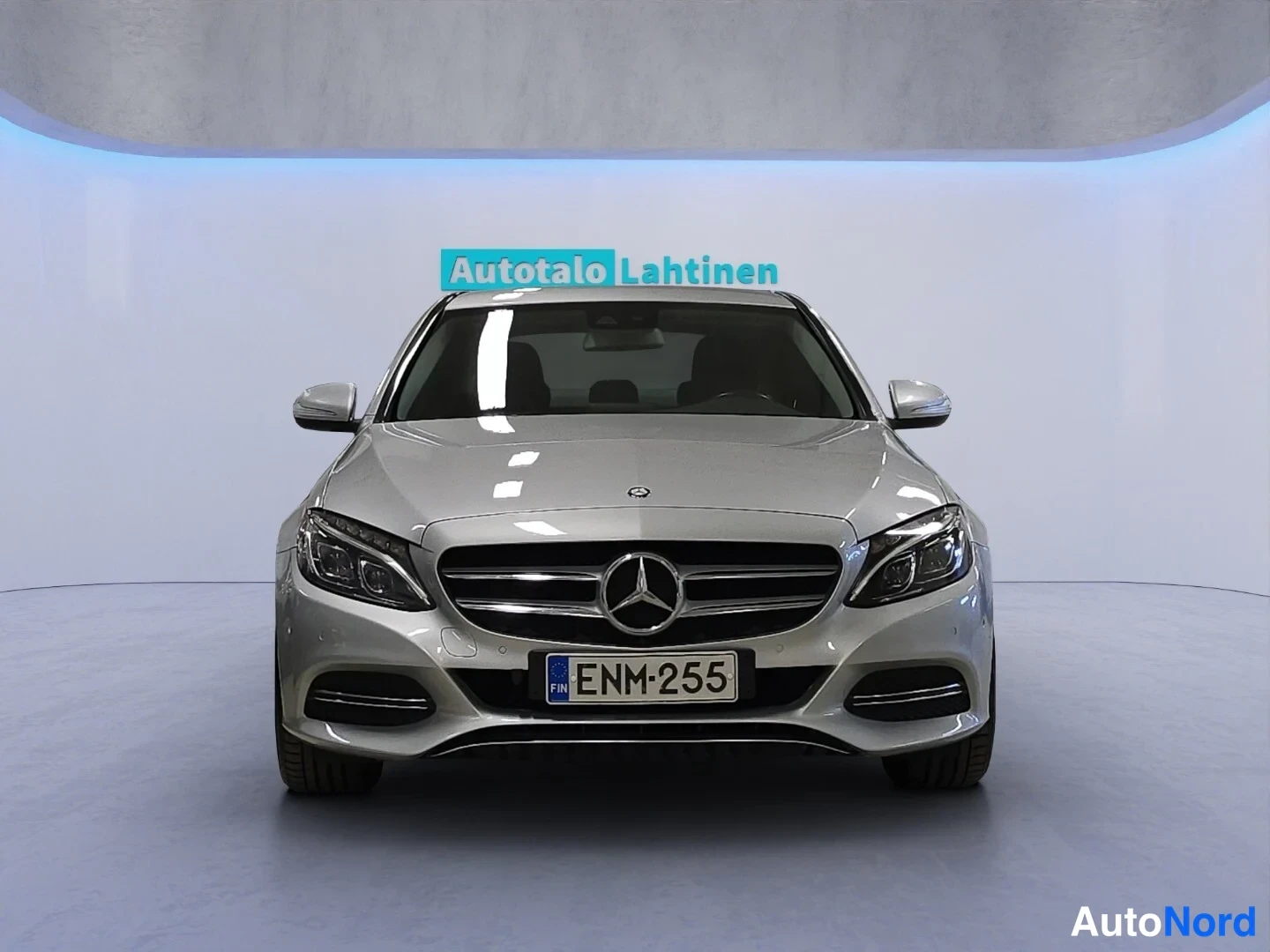 Grey Mercedes-Benz C 2015, front, photo 3