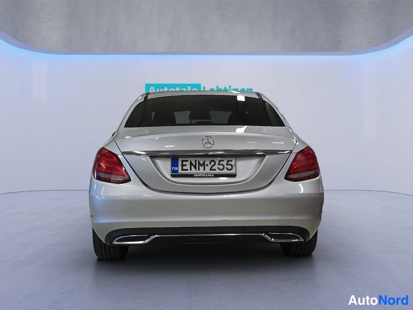 Grey Mercedes-Benz C 2015, rear, photo 8