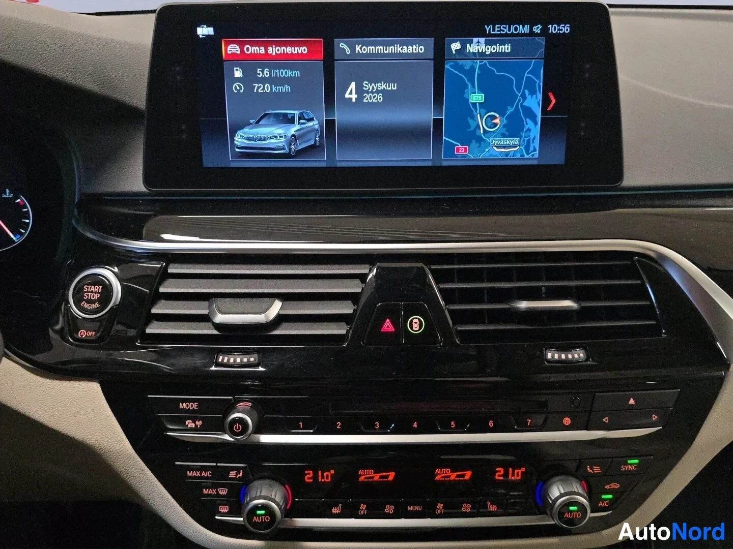 Valkoinen BMW 520d xDrive 2018, yksityiskohta, kuva 17