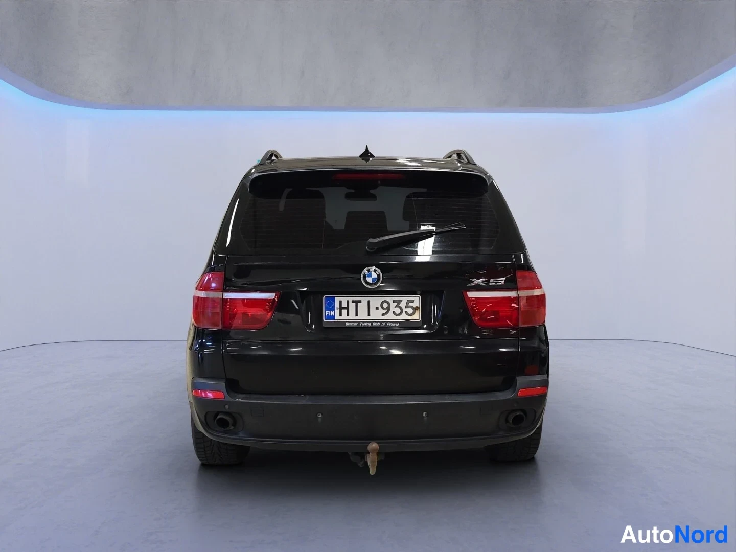 Svart BMW X5 2008, bakifrån, bild 8