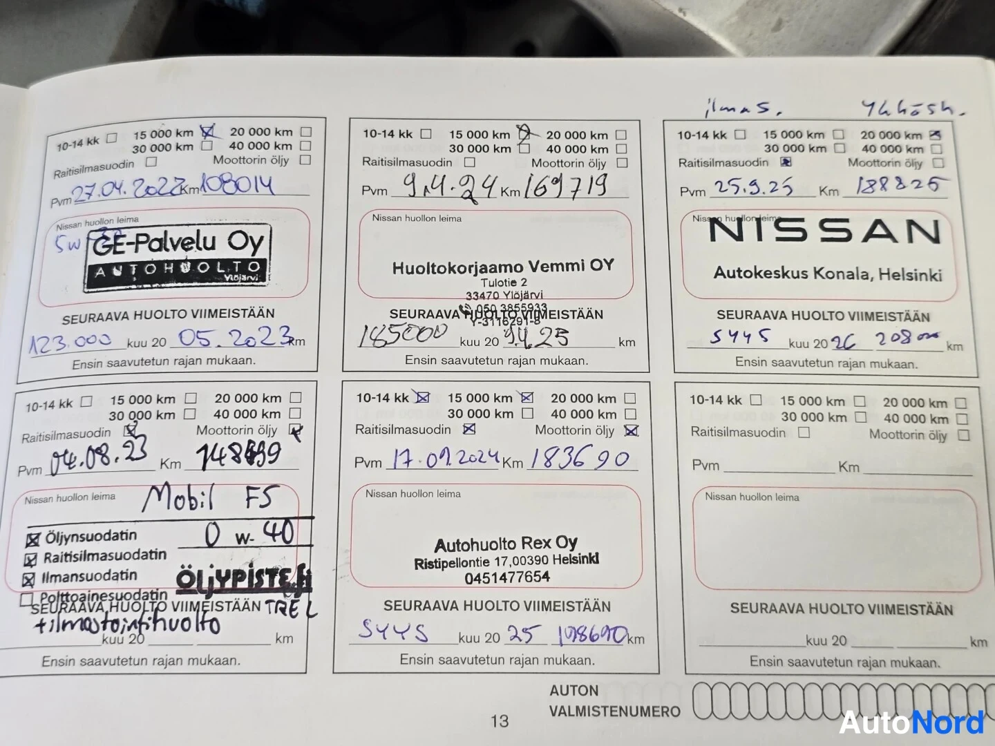 Valkoinen Nissan Note 2015, asiakirja, kuva 19