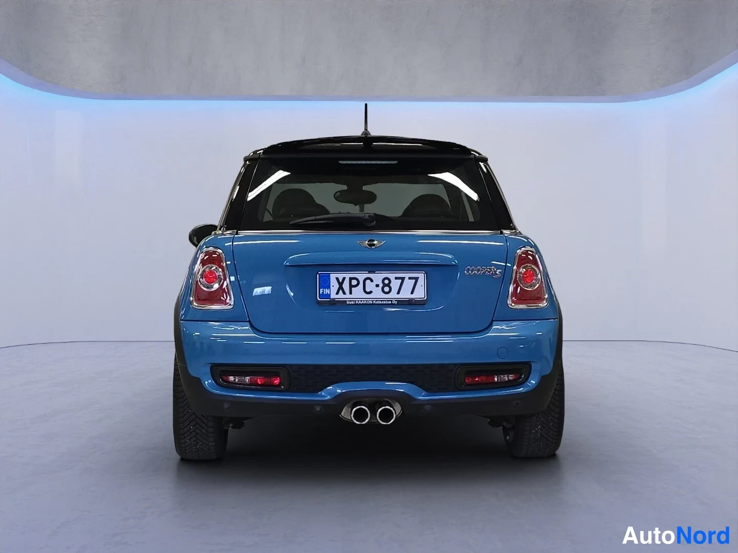 Sininen Mini Cooper S 2013, takaa, kuva 8