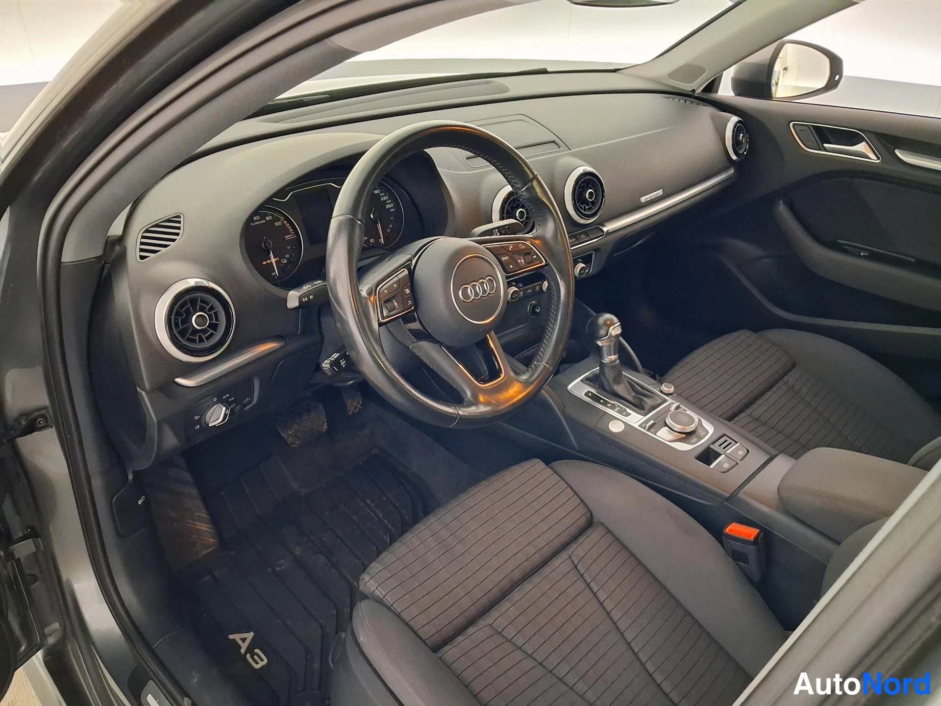 Grey Audi A3 2020, cockpit, photo 10